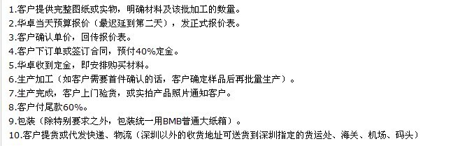 華卓訂單流程